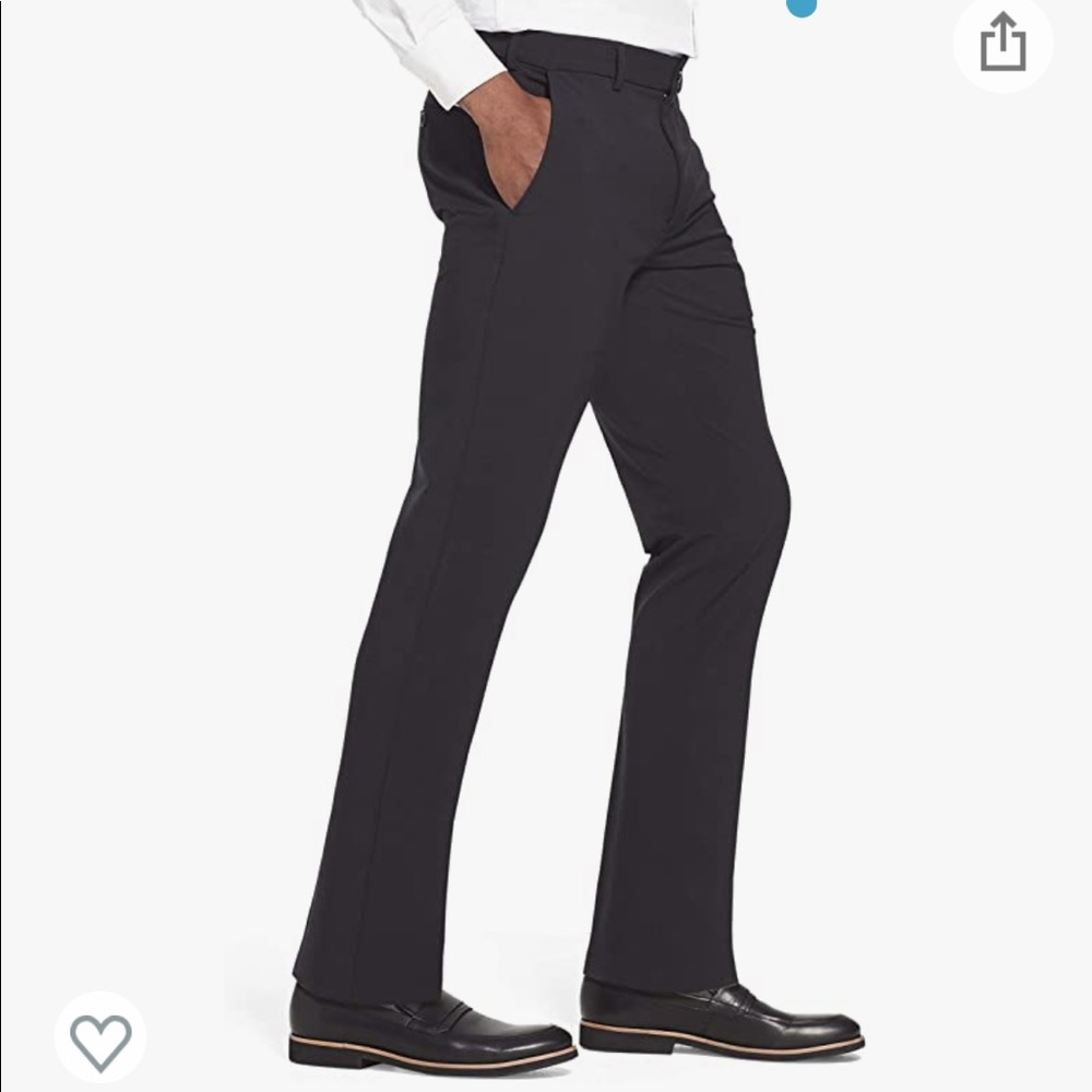 Van Heusen Men's Slim Fit Flex Flat Front Pant